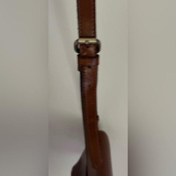 Patricia Nash brown leather crossbody shoulder strap purse - Picture 5 of 11